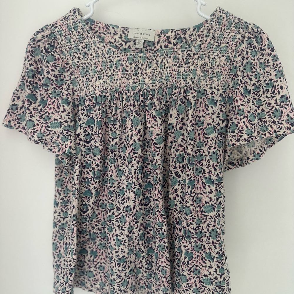 Lucky Brand Multicolor Floral Blouse